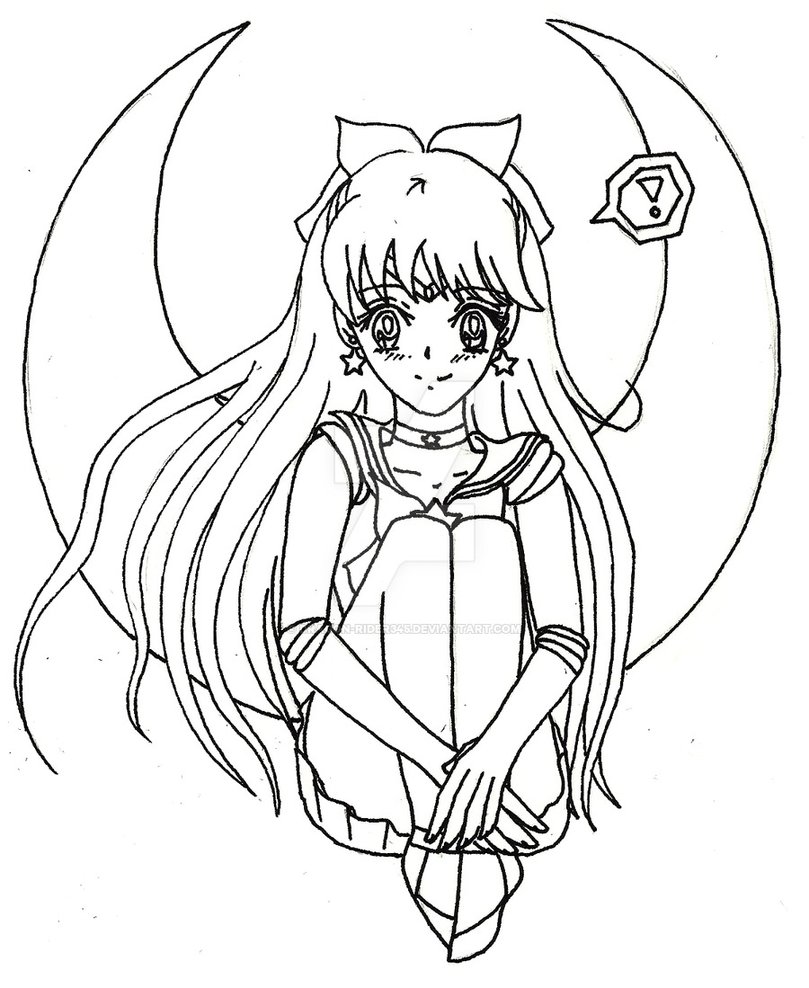 809x988 Sailor Venus Sitting. By Dragon Rider345