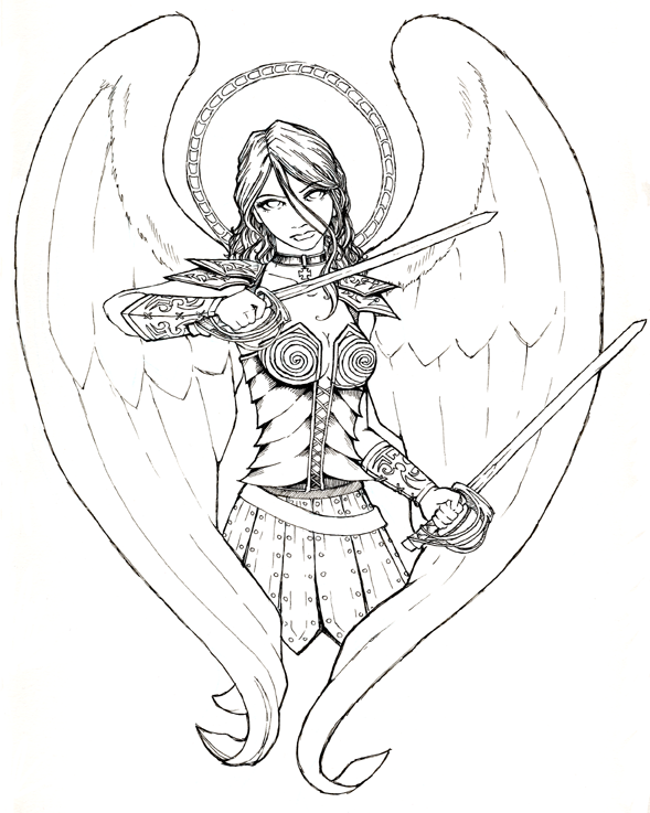 589x737 Saint Michael By Daestwen