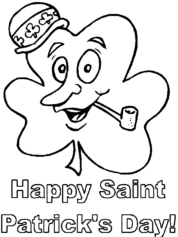 611x815 St Patrick's Day Coloring Page