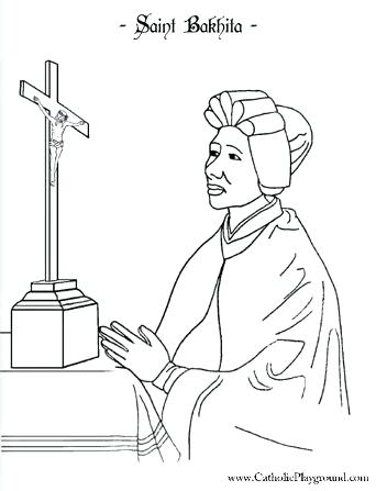 342x447 Coloring Pages Of Saints Saints Coloring Pages To Print Saints