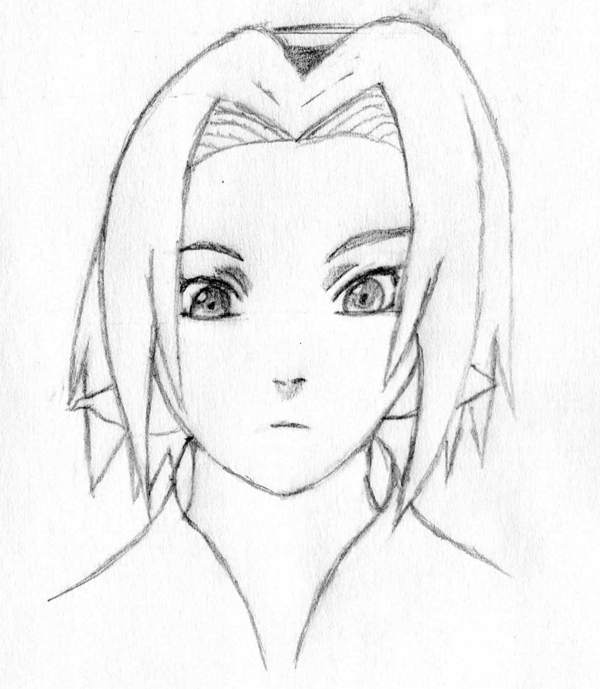 600x689 New Sakura Sketch By Omeganfire