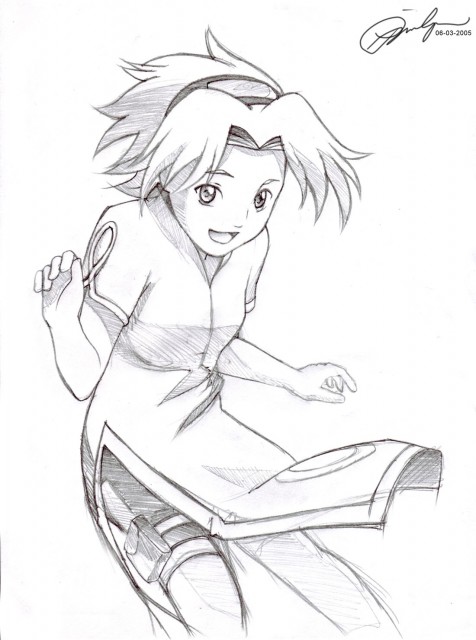 476x640 Sakura Cute Pose By Grandqa