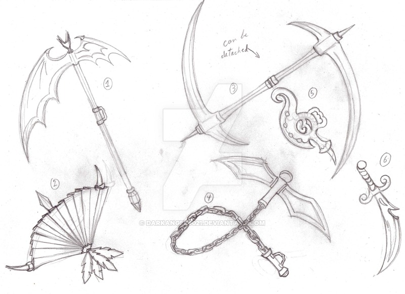 800x582 Weapons Design Sketch 1 For Sale By Darkangel6021