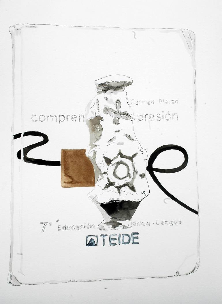 770x1053 Saatchi Art Teide Drawing By Jose Sales Albella