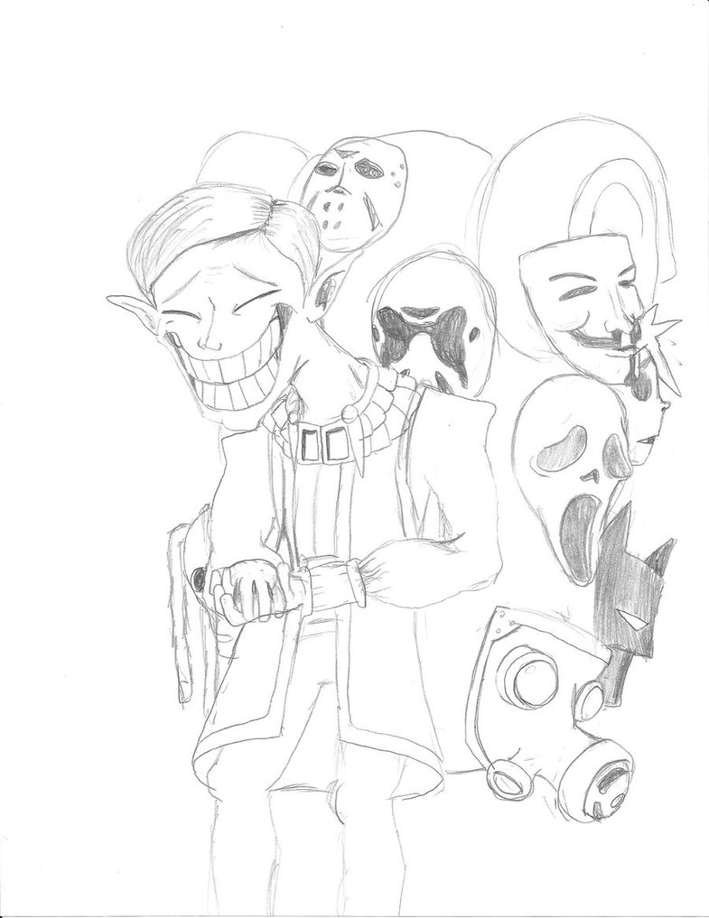 785x1017 Happy Mask Salesman By Ballisticfury