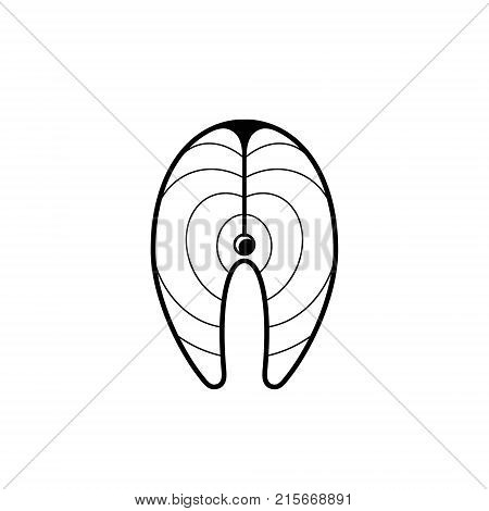 450x470 Fish Steak Line Icon. Salmon Tuna Vector Amp Photo Bigstock