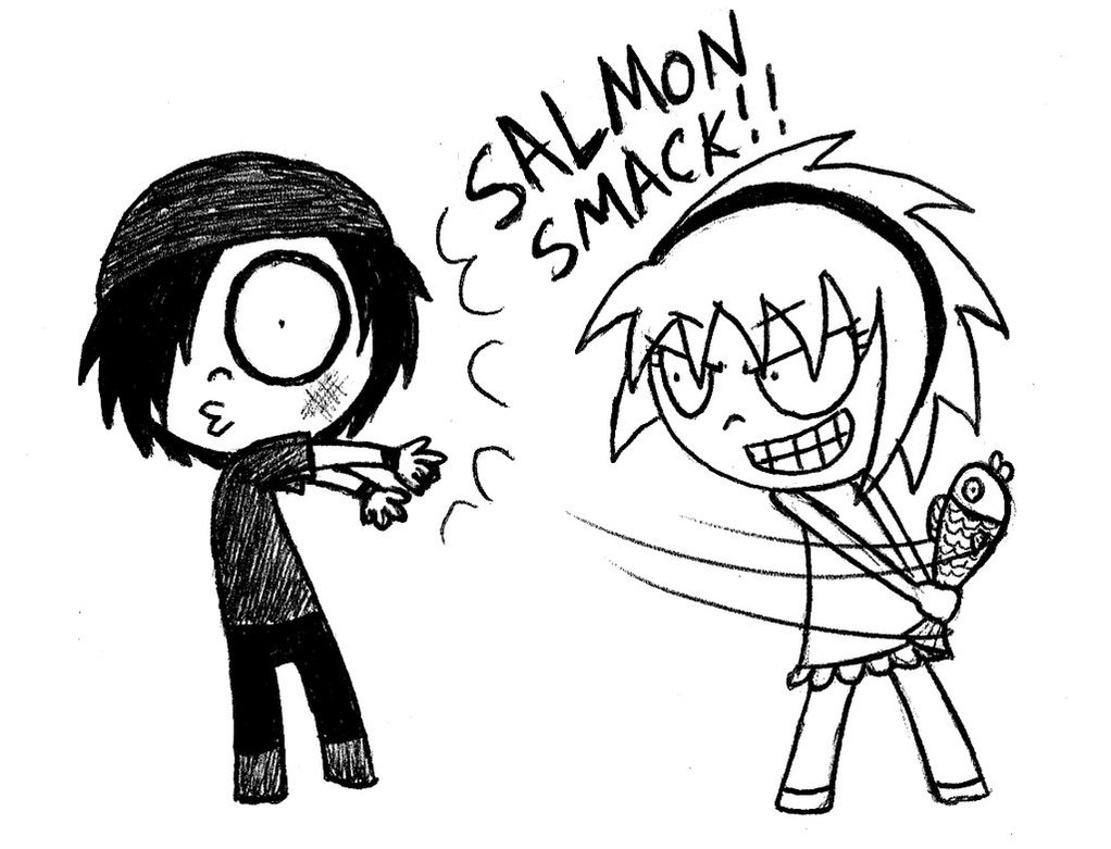 1022x781 Salmon Smack By Reitanna Seishin