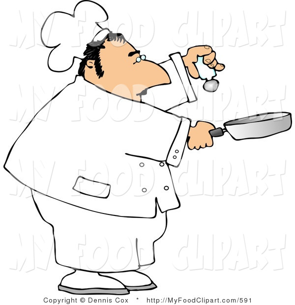 600x620 Food Cliprt Of Male Cook Holding Salt Or Pepper Shakernd
