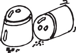 250x173 Hole Salt Or Pepper Shakers