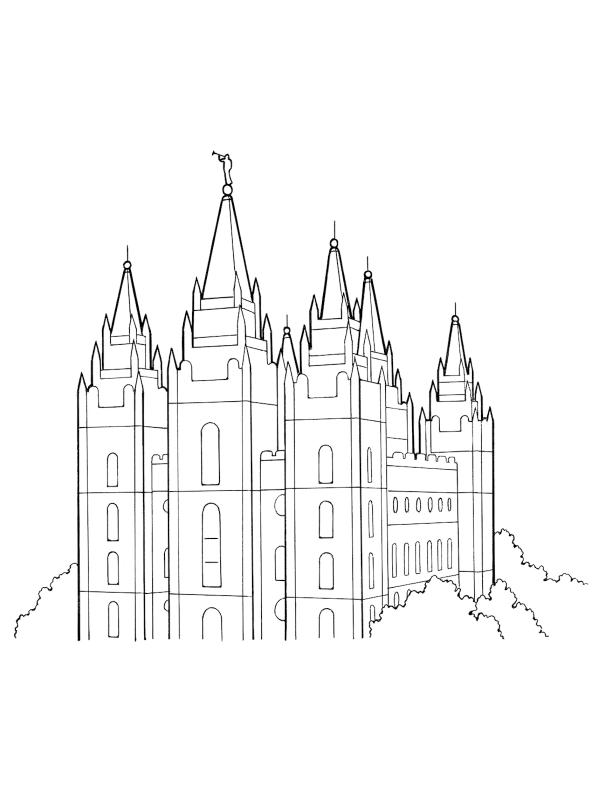 600x800 Salt Lake Temple Clipart