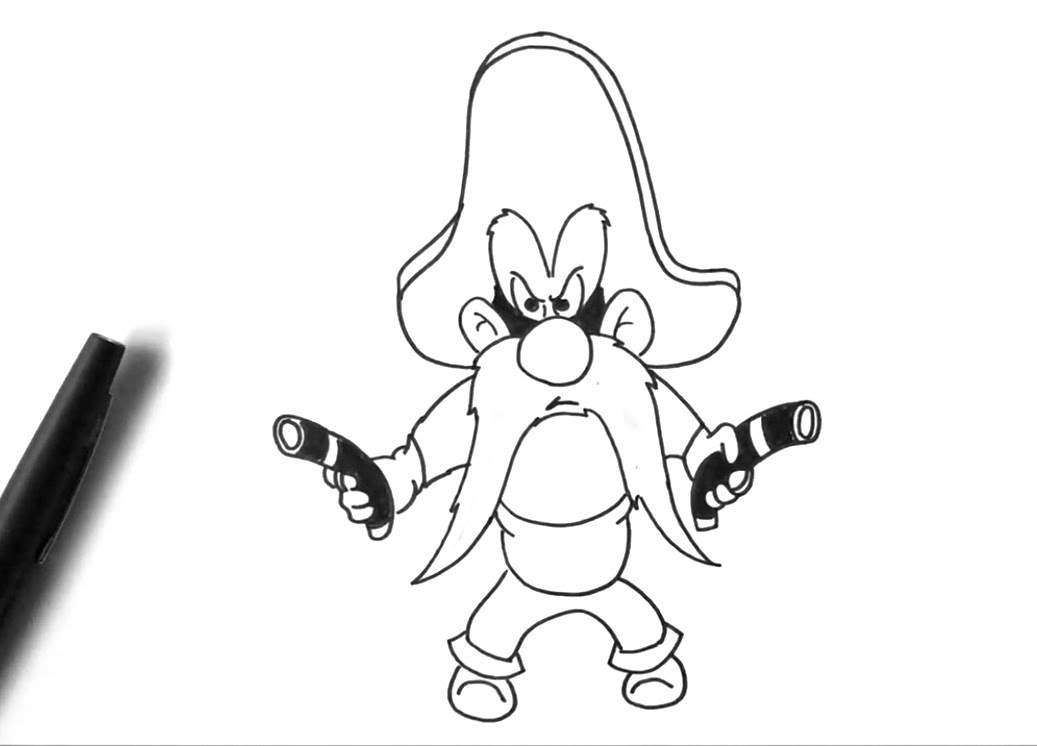 1037x746 Comment Dessiner Yosemite Sam