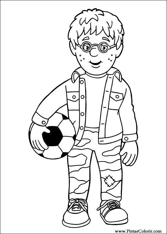 567x794 Drawings To Paint Amp Colour Fireman Sam