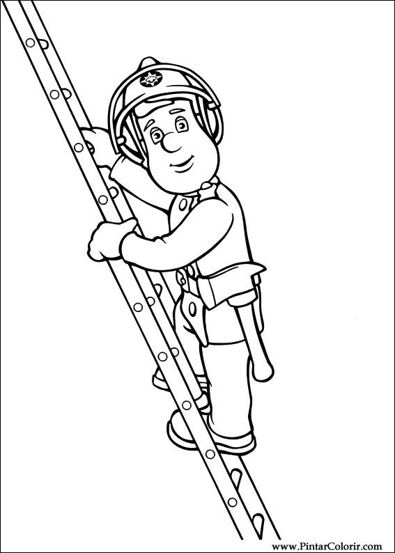567x794 Drawings To Paint Amp Colour Fireman Sam