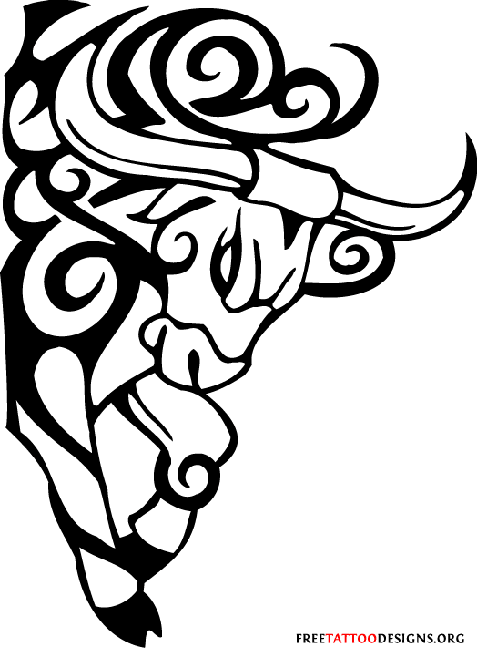 524x721 Drawn Bull Polynesian
