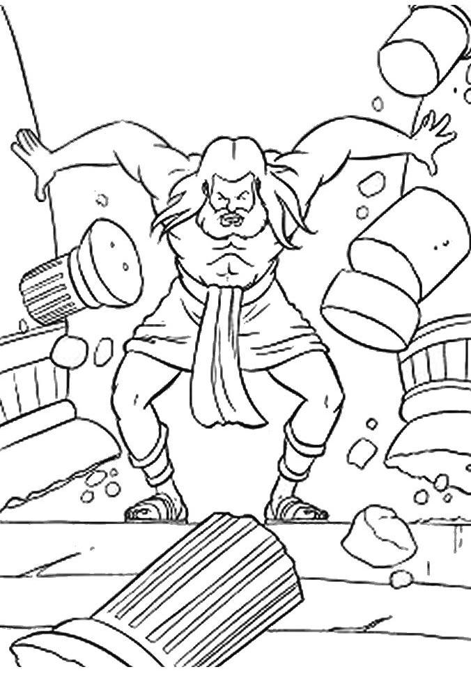 676x967 Good Samson Coloring Page 18 For Your Coloring Pages To Print
