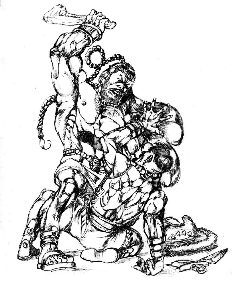 810x986 Samson Tattoo Design By Kirqarts