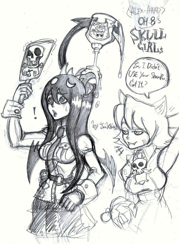 600x819 Skull Girls Samson's Drink. By Jack8642