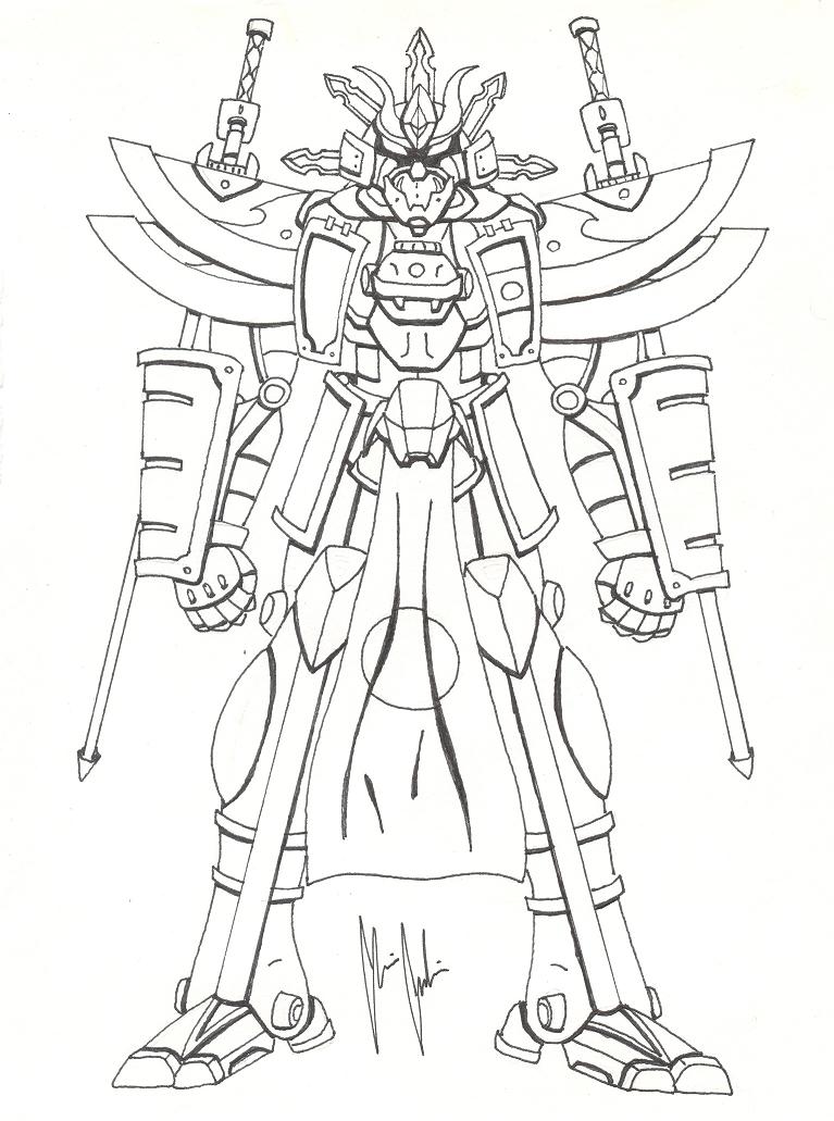 767x1031 High Samurai Mecha By Mrgilder