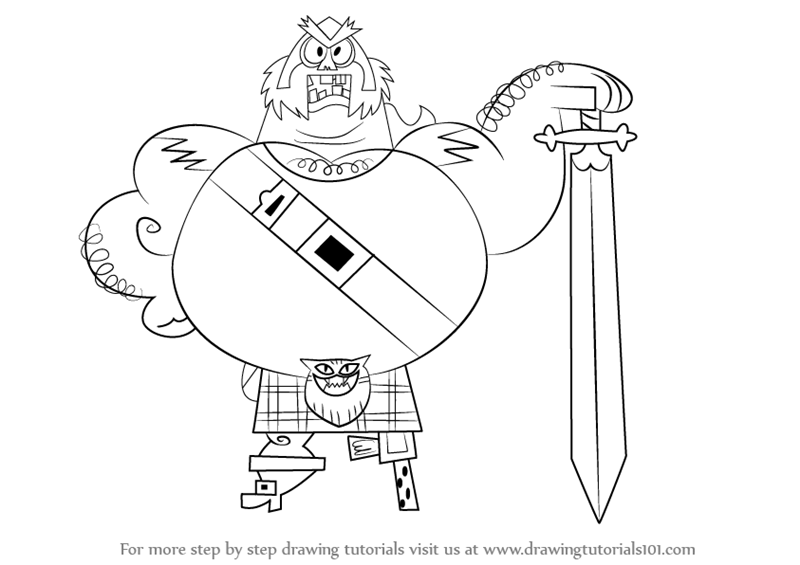 800x565 Learn How To Draw The Scotsman From Samurai Jack (Samurai Jack