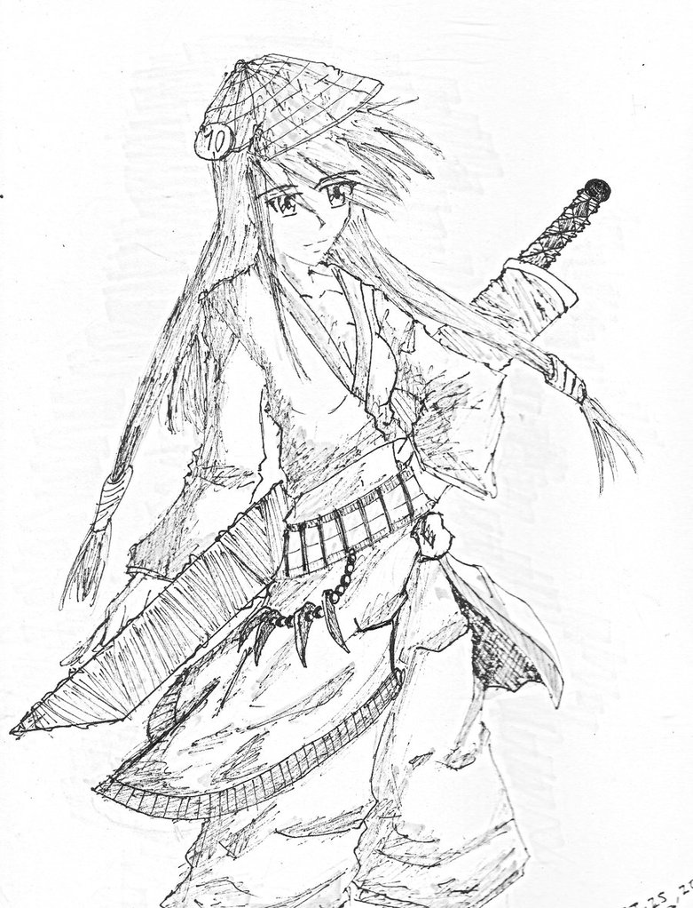 781x1022 Samurai Girl By Jamiller10