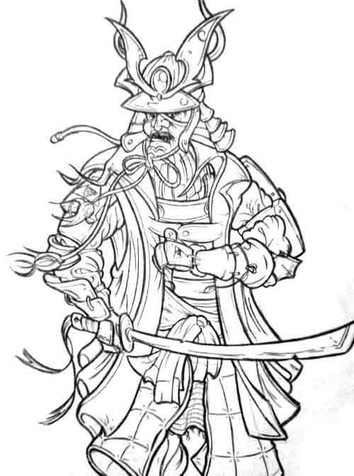 Samurai Drawing Tattoo at GetDrawings | Free download