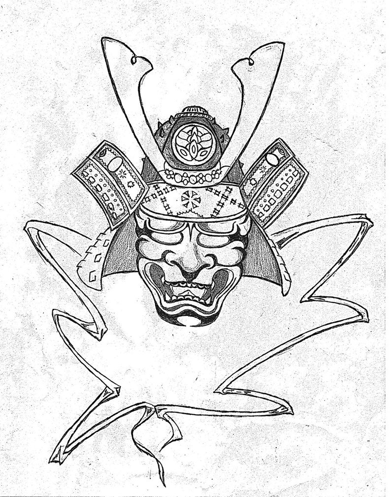 792x1009 Trad. Jap. Samurai Mask By Antsa00