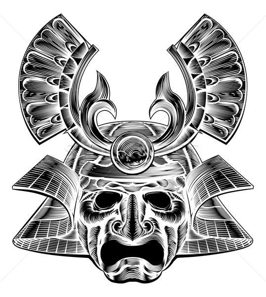 Samurai Mask Drawing at GetDrawings | Free download