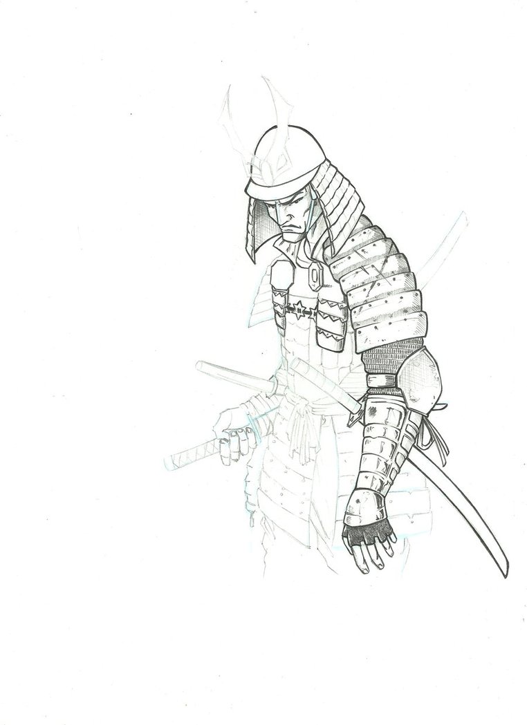 762x1049 Samurai Tattoo By Michelborges