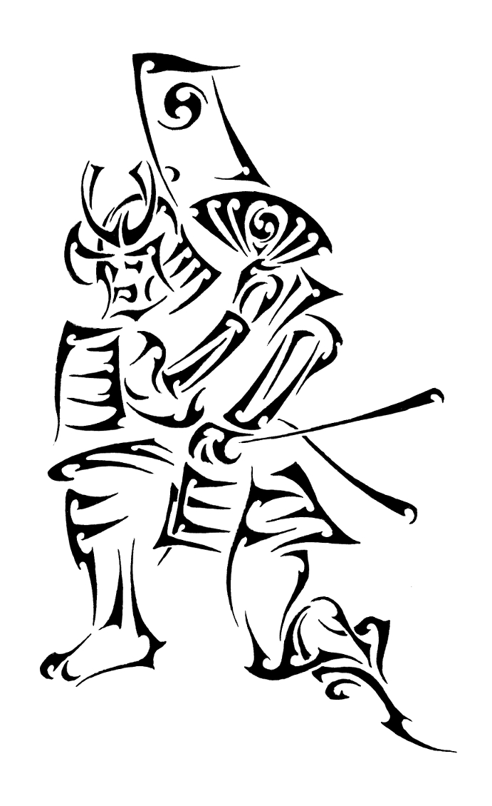 691x1130 Tribal Samurai By Dinoforce
