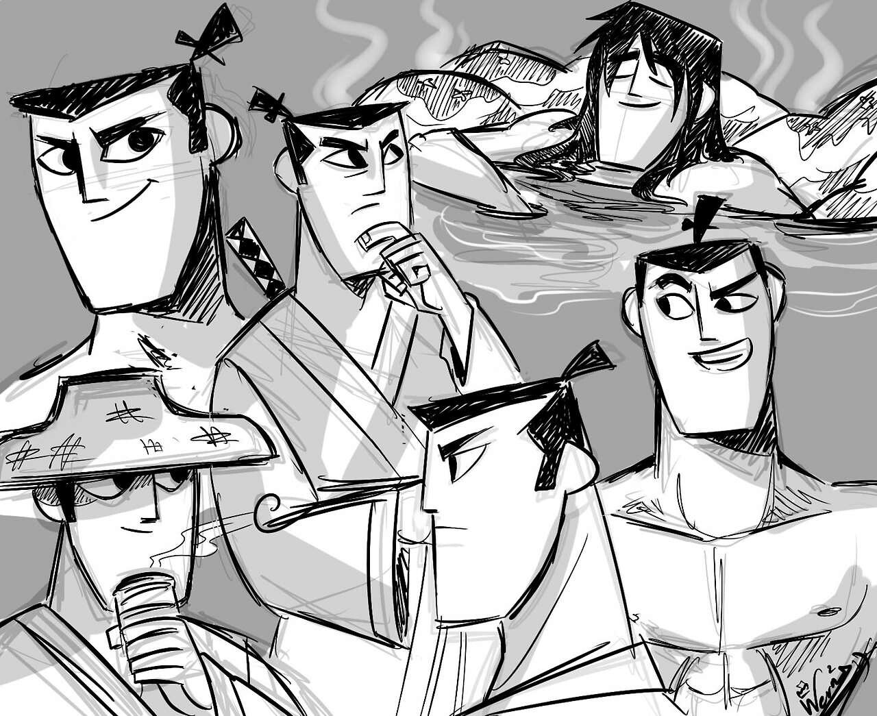 1280x1045 Relaxed Jack Gives Me Life Samurai Jack Samurai