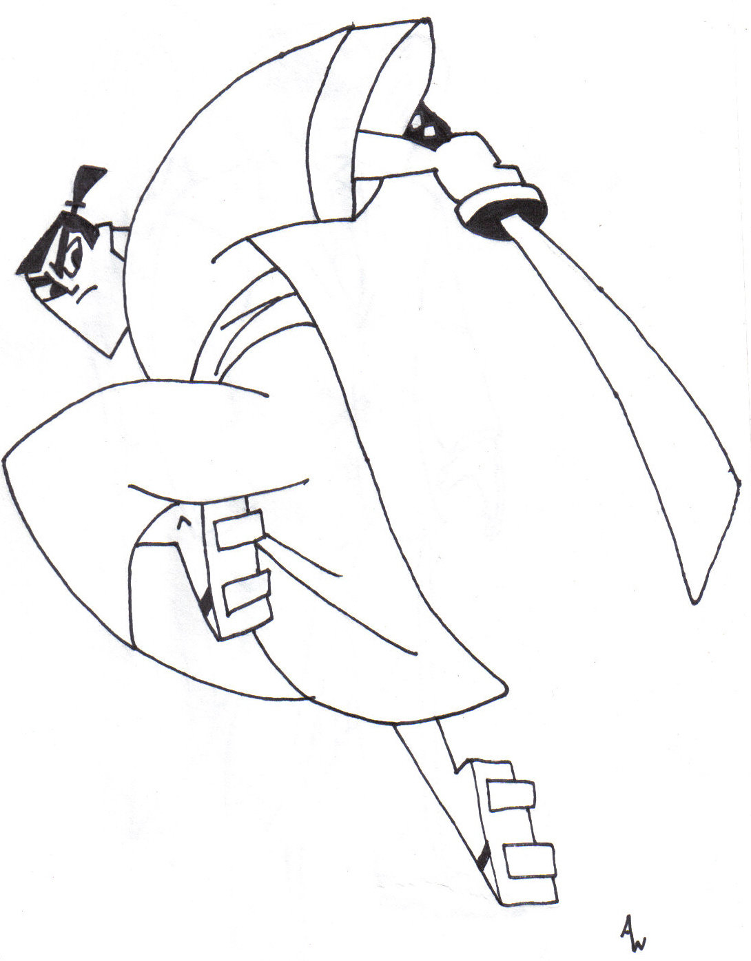 1090x1395 Samurai Jack Black And White By Whiteleaf55