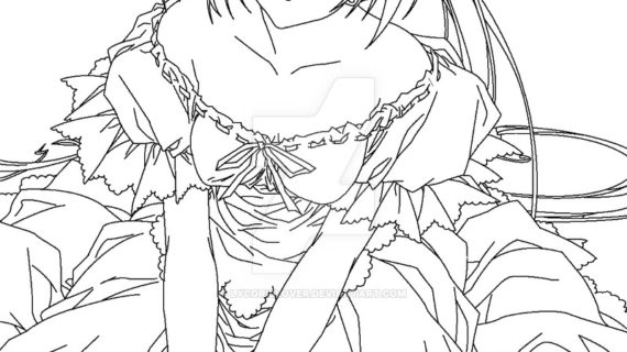 570x320 Anime Drawing Outline Chibi Body Outline