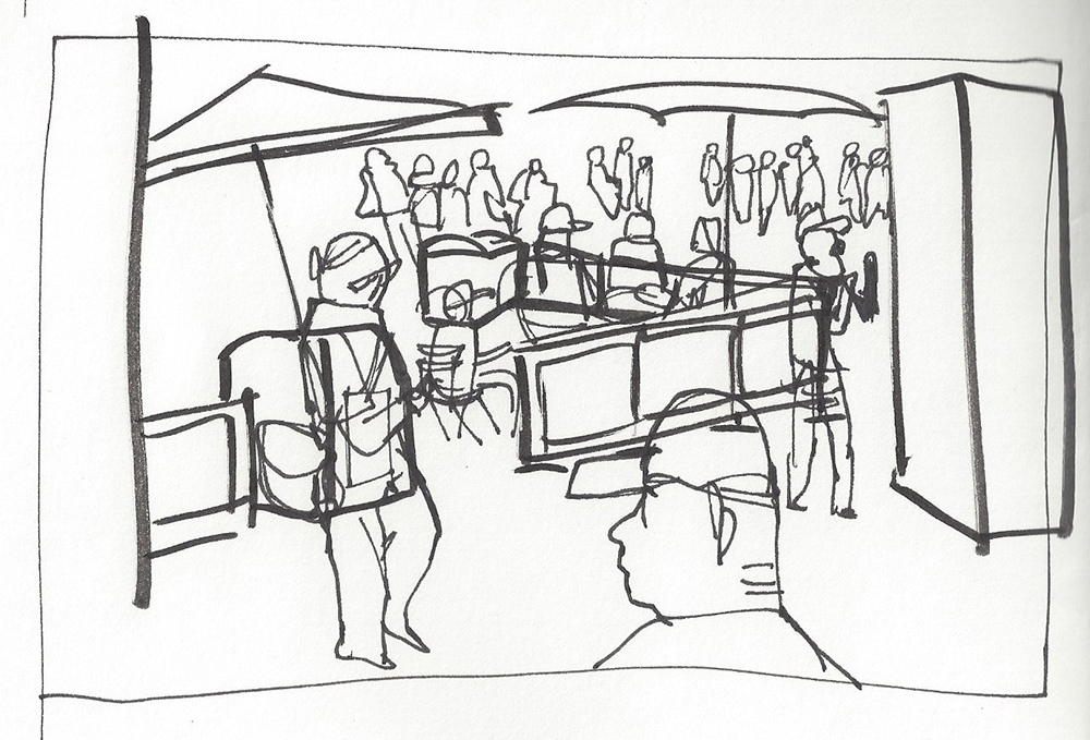 1000x679 Puzzling Out Times Square! Urban Sketchers