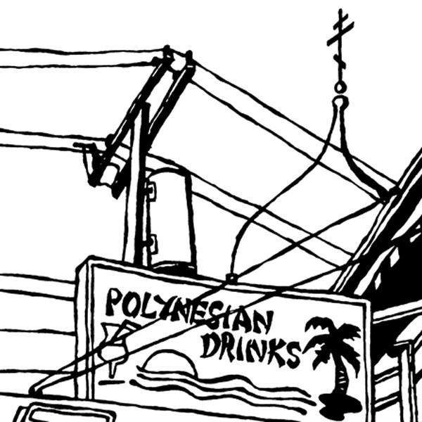 600x600 Trad'R Sam Tiki Bar Of San Francisco, Original Art (Ink On Paper