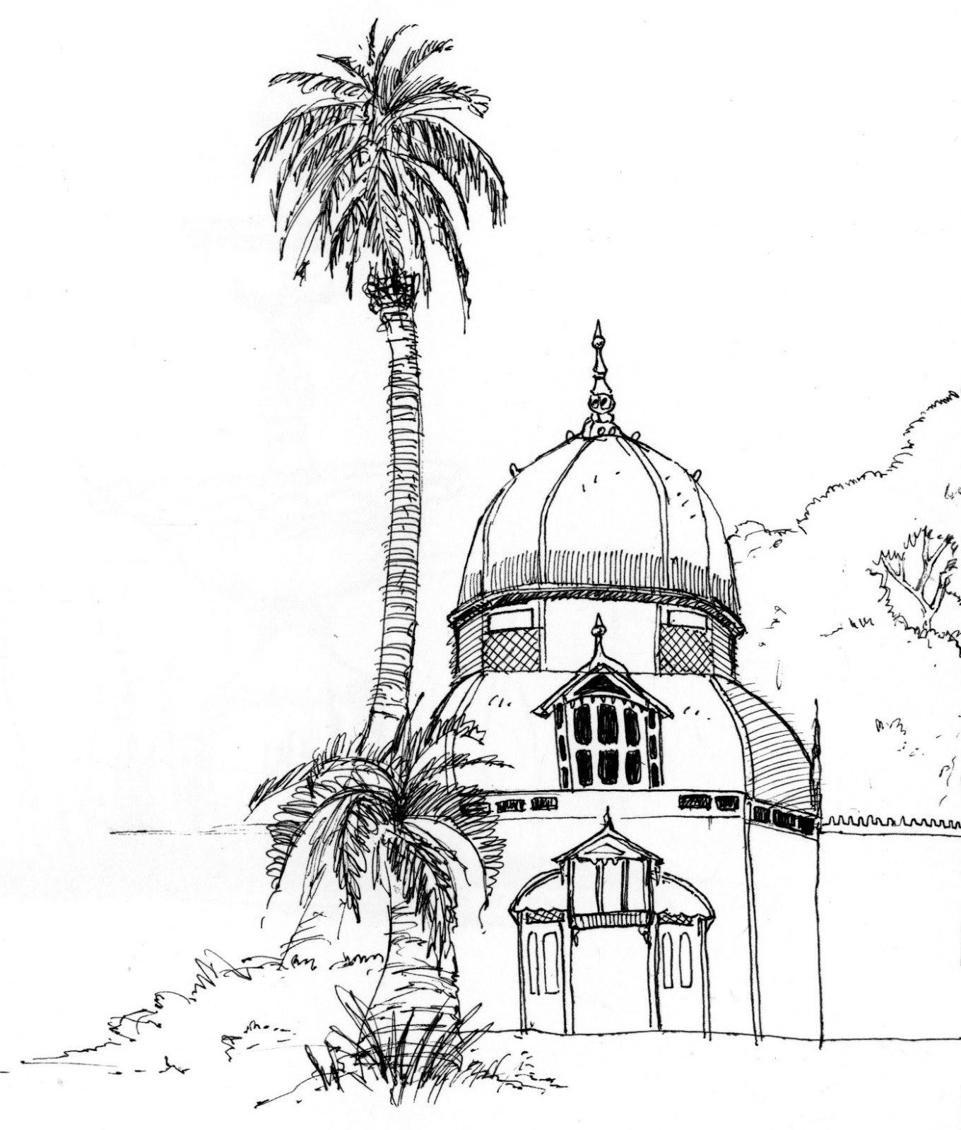 1360x1600 Joanwirolinggo's Art Location Drawing Conservatory Of Flower