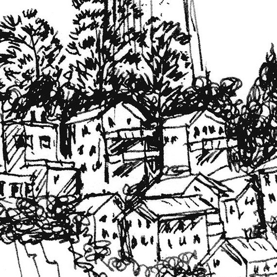 570x570 Digital Download Only Pen And Ink Drawing Of Coit Tower San