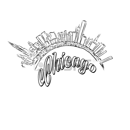 450x450 890 Chicago Skyline Stock Illustrations, Cliparts And Royalty Free