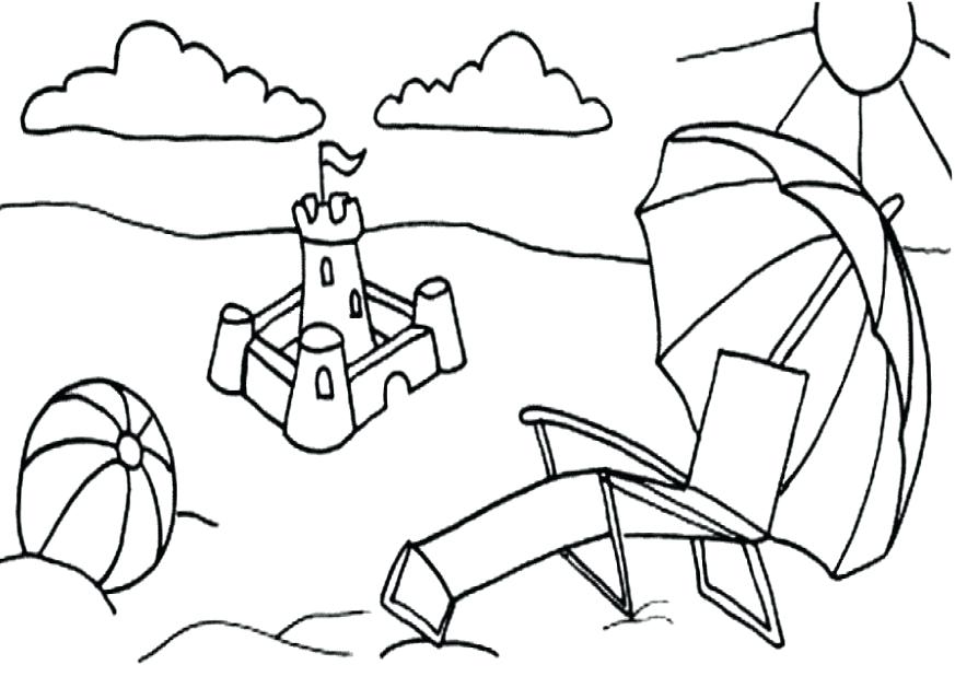 Sand Castle Drawing at GetDrawings | Free download