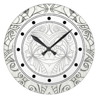 324x324 Drawing On Walls Wall Clocks Zazzle