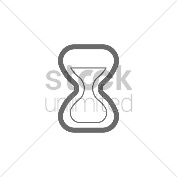600x600 Hourglass Vector Image