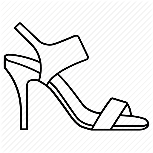 512x512 Heel, High, Ladies, Sandals, Shoe, Straps, Womens Icon Icon