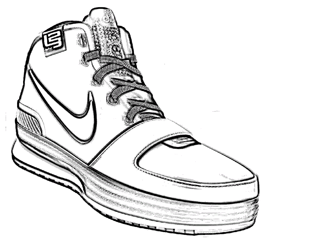 1056x816 Nike Shoes Coloring Page Boys Pages