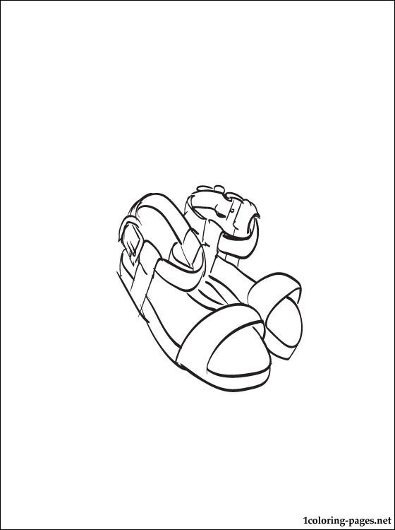 560x750 Sandals Coloring Page Coloring Pages