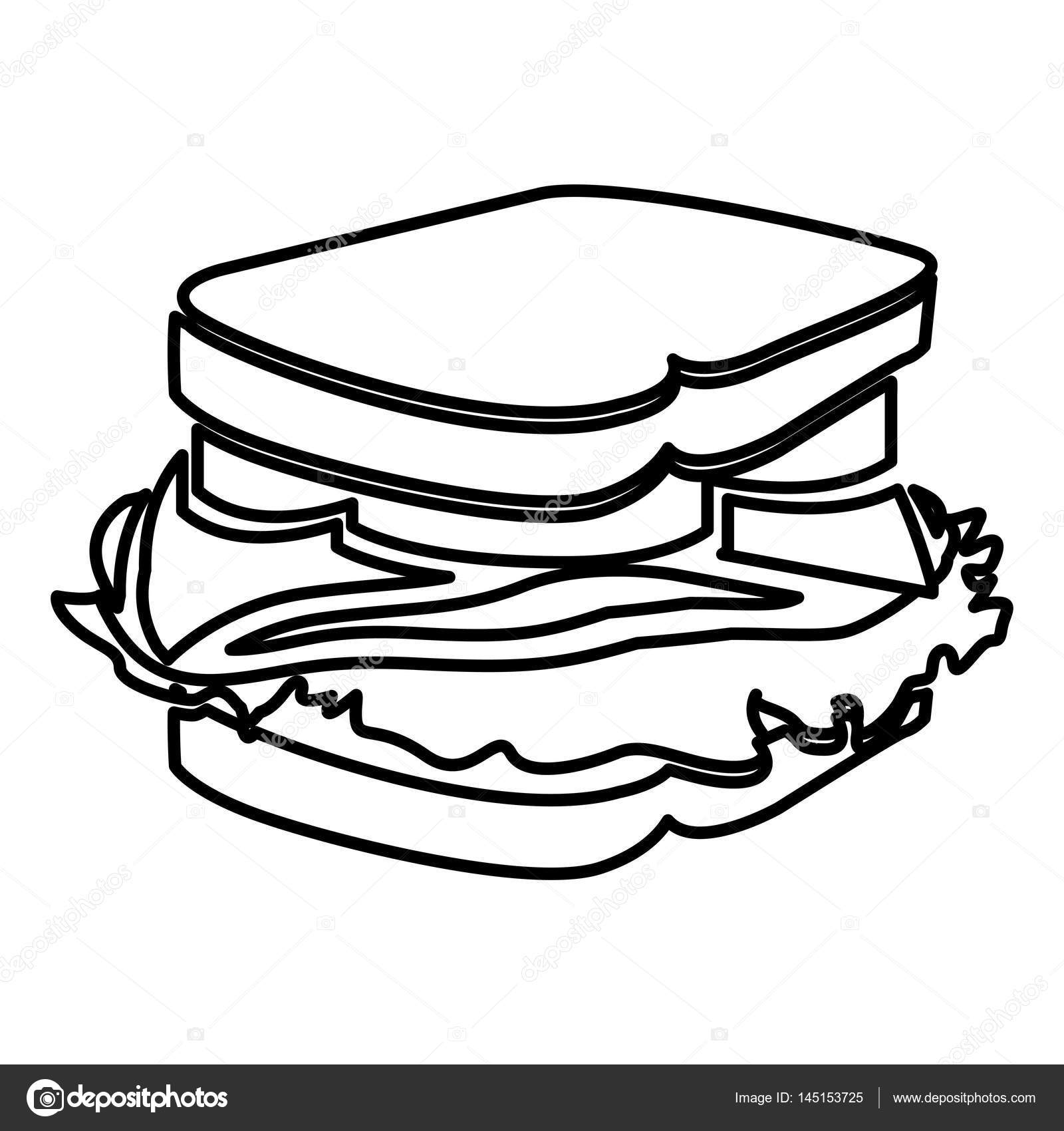1600x1700 Figure Sandwich Fast Food Icon Stock Vector Grgroupstock