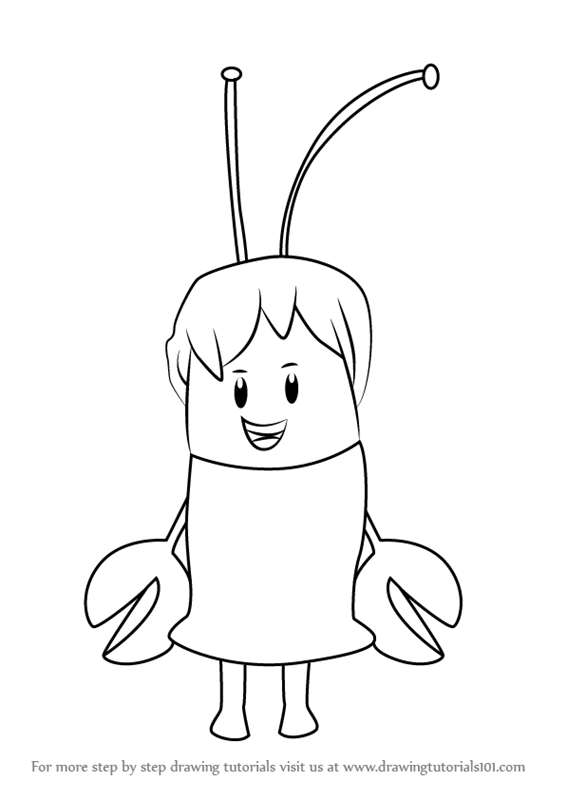 566x800 Learn How To Draw Sandy From Bubble Guppies (Bubble Guppies) Step