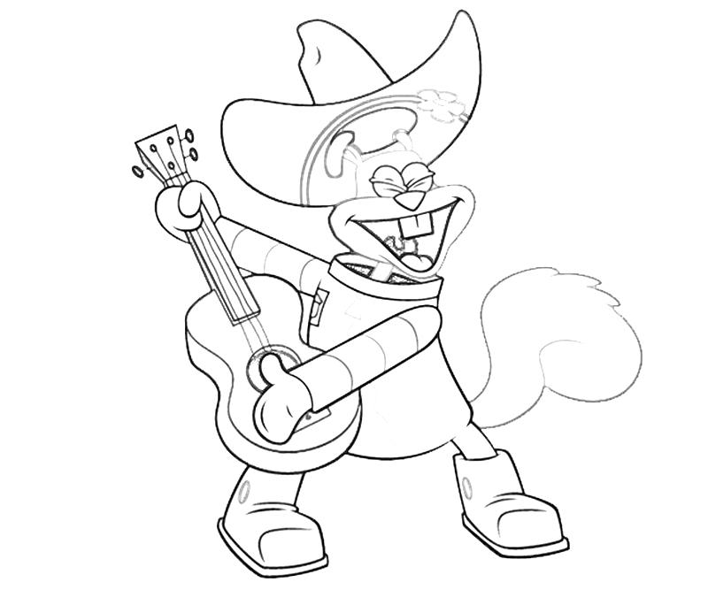 800x667 Sandy Cheeks Coloring Pages