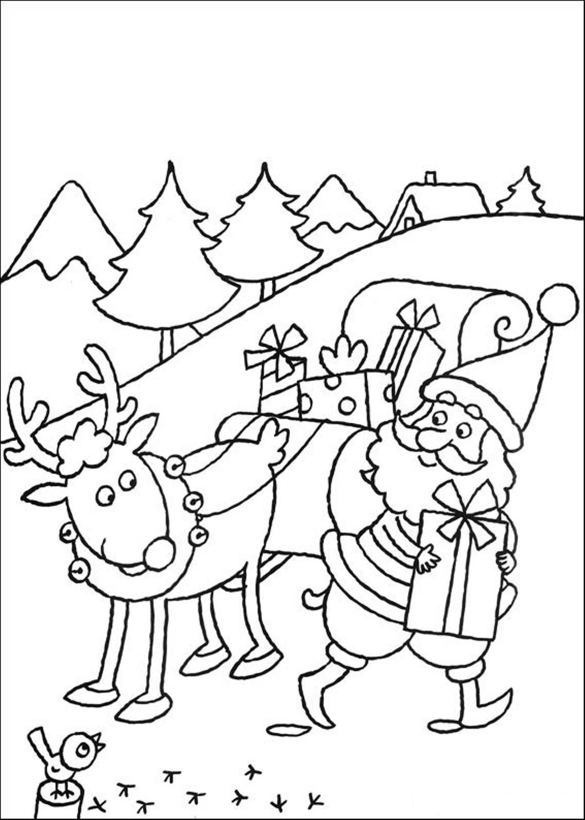 1196x1675 Rein Coloring Pages