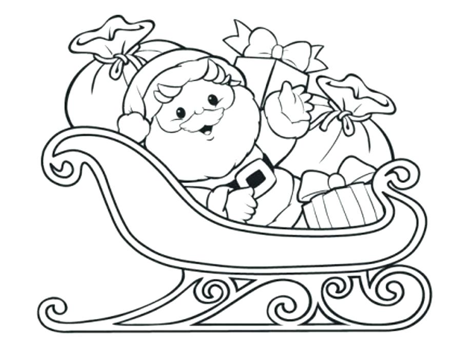 924x660 Coloring Page Santa With Rein Deer Coloring Page Coloring Page
