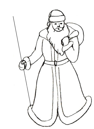 300x411 How To Draw Santa Claus