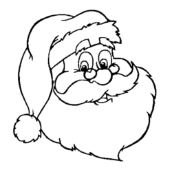 250x250 Santa Claus Drawing, Pencil, Sketch, Colorful, Realistic Art